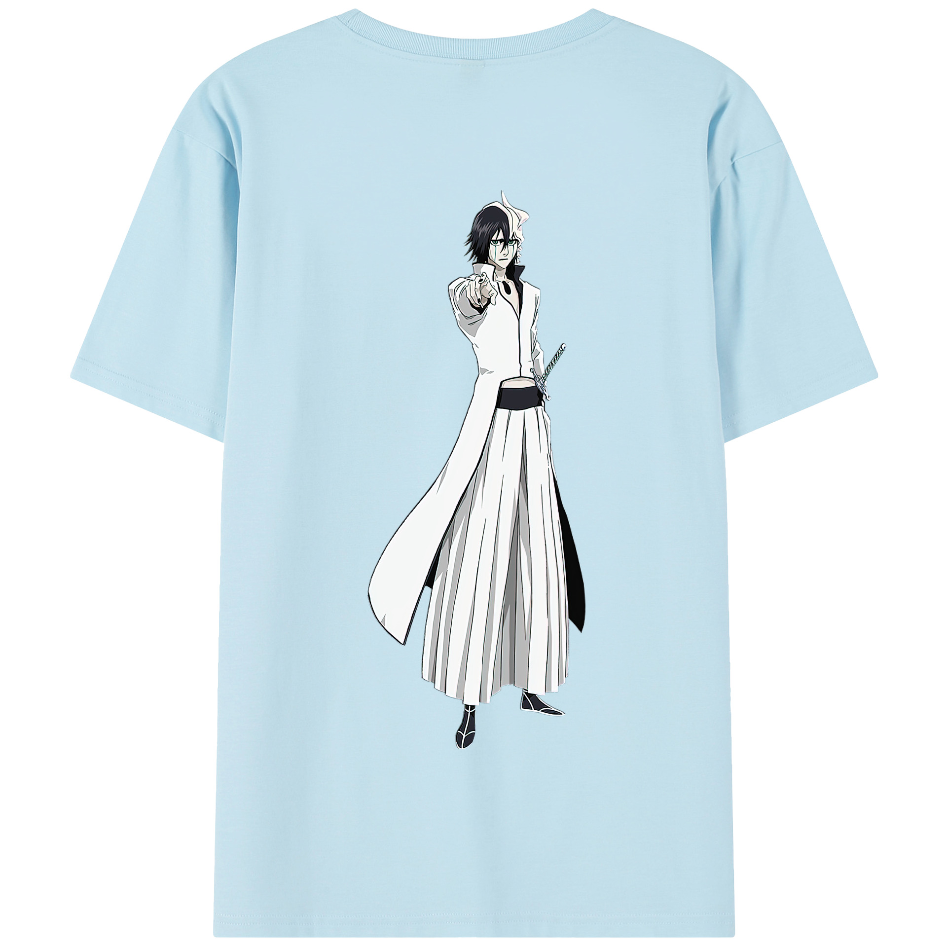 （画像用） ブリーチ ウルキオラ·シファー BLEACH Ulquiorra cifer 綿100％半袖Tシャツ（背面プリント）